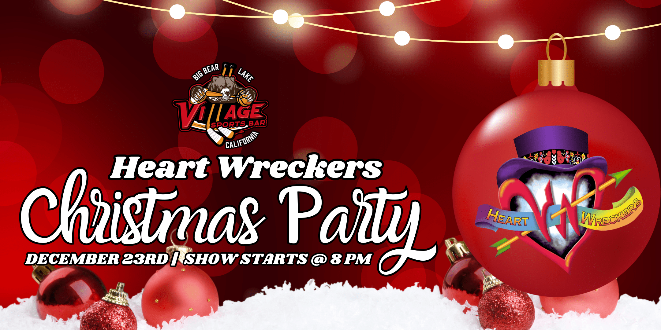 Village Sports Bar Presents: Heart Wreckers: Tribute to Tom Petty Christmas Party