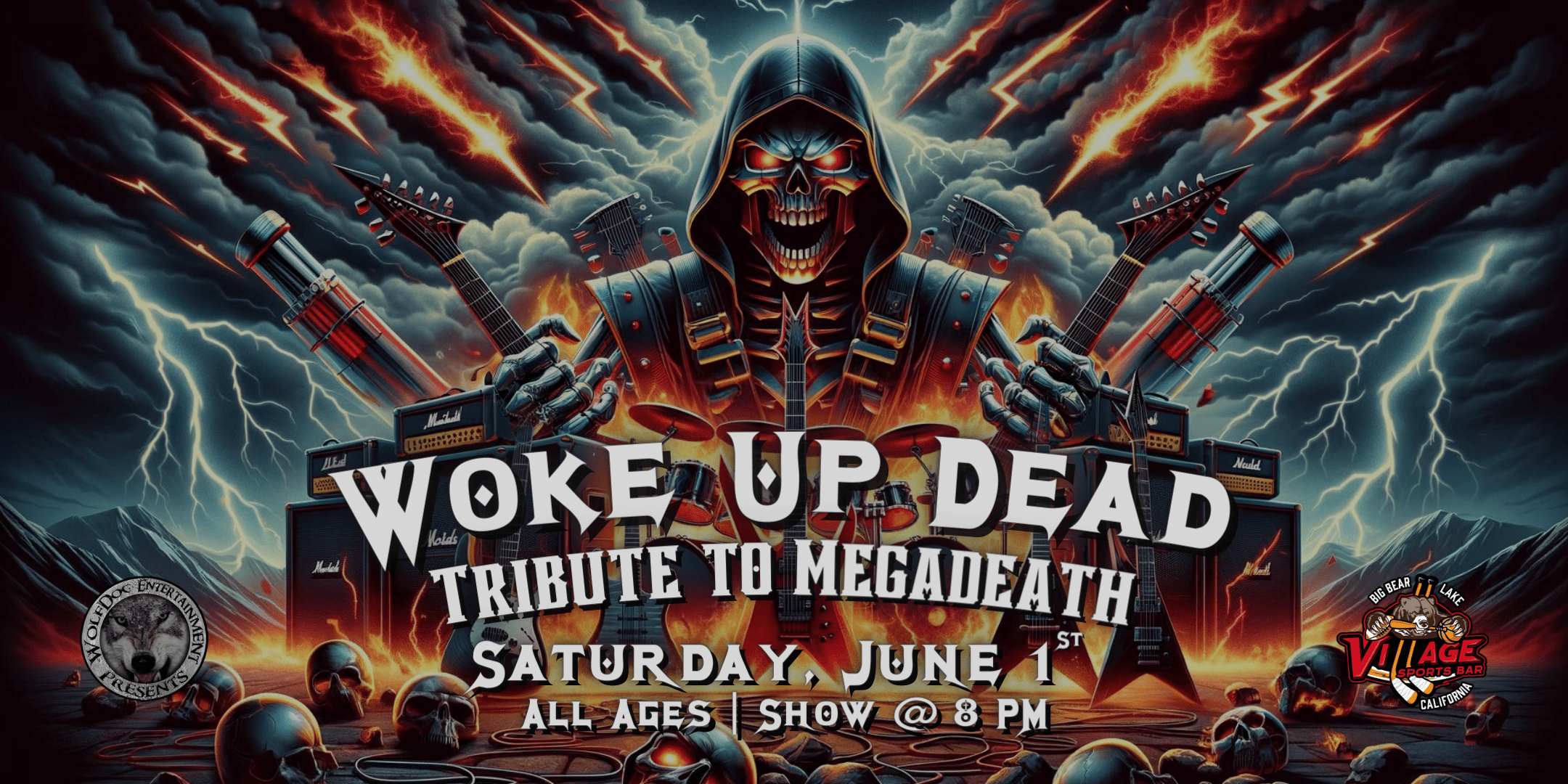 Village Sports Bar Presents: Woke Up Dead, Tribute To Megadeth