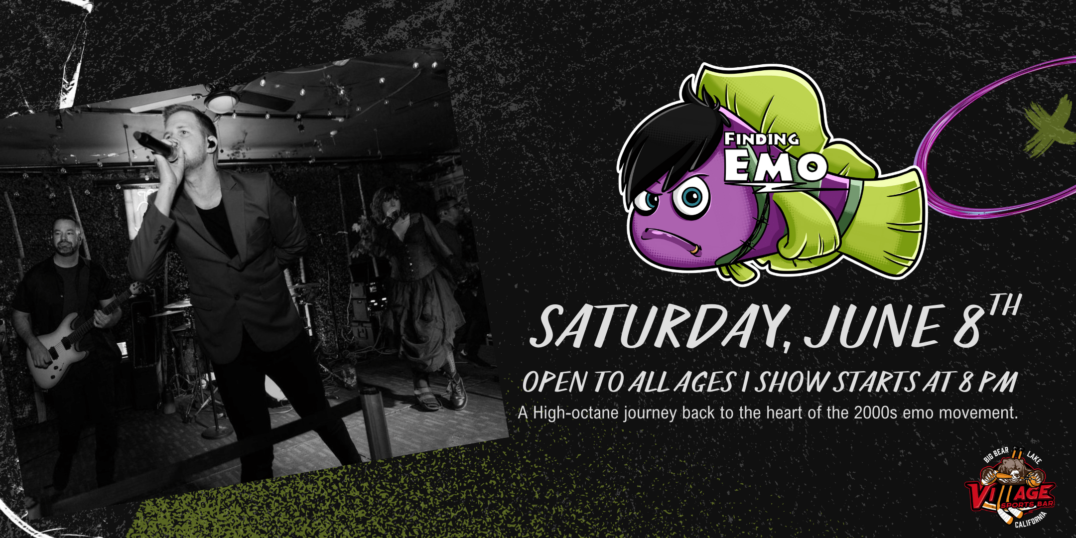 Village Sports Bar Presents: Finding Emo, The Ultimate 2000s Emo Cover Experience